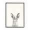Stupell Industries Bunny Rabbit Portrait Grey Drawing Design Framed Wall Art